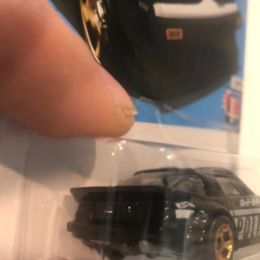 Black Mazda RX-7 Police Car